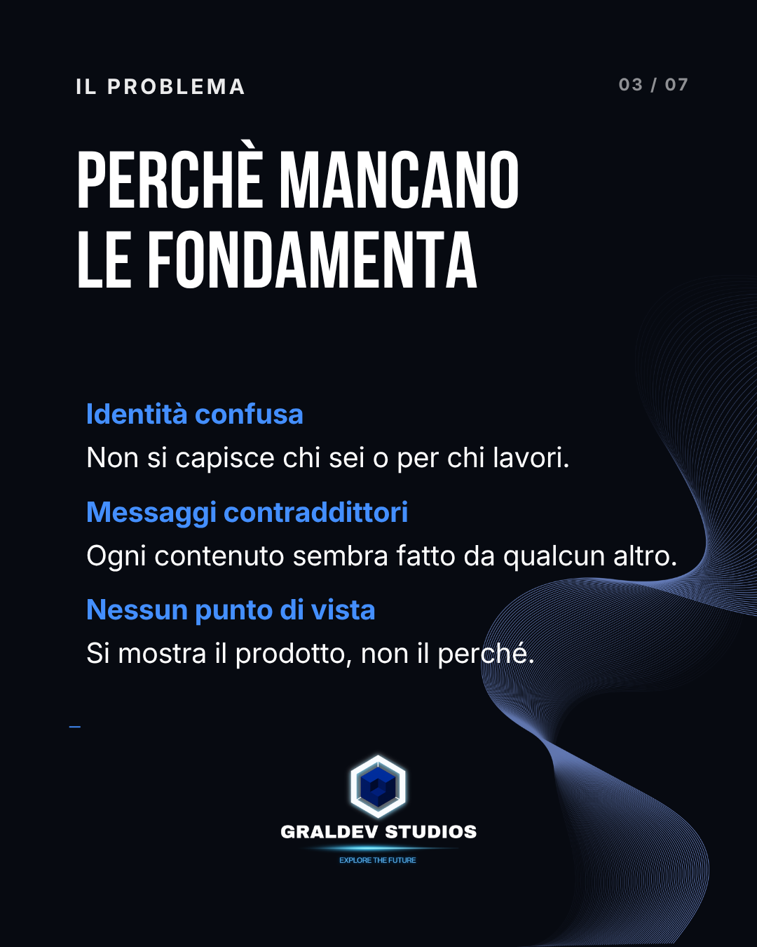 Identità visiva e comunicativa incoerente