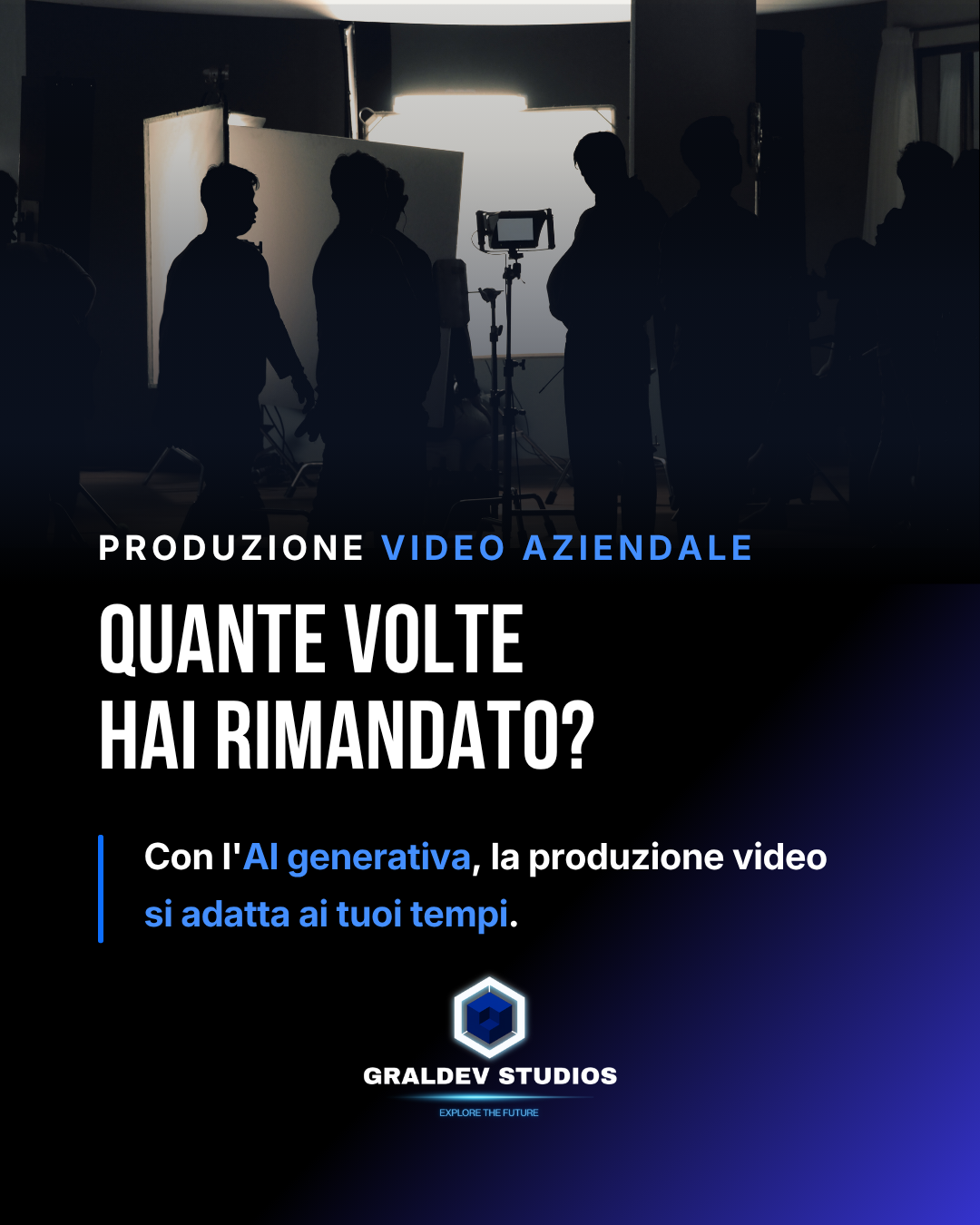 Produzione video aziendale con intelligenza artificiale generativa adattata ai tempi del brand