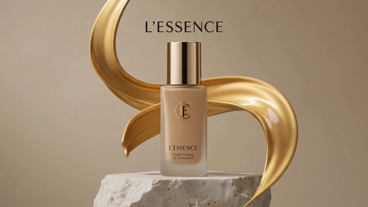 Luxury Foundation Make Up bottle visualization